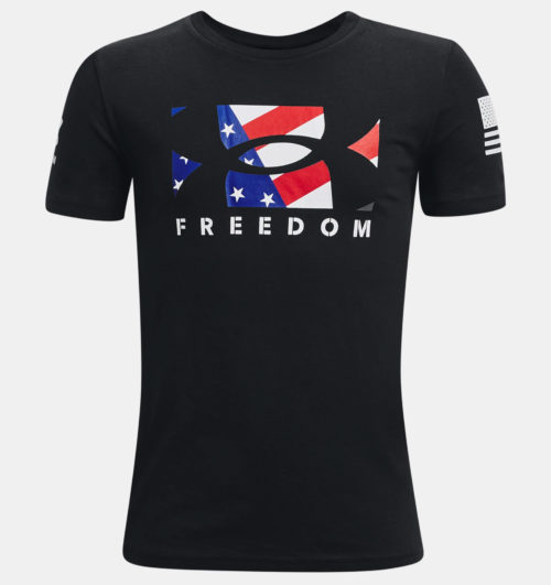 boys UA freedom tshirt front